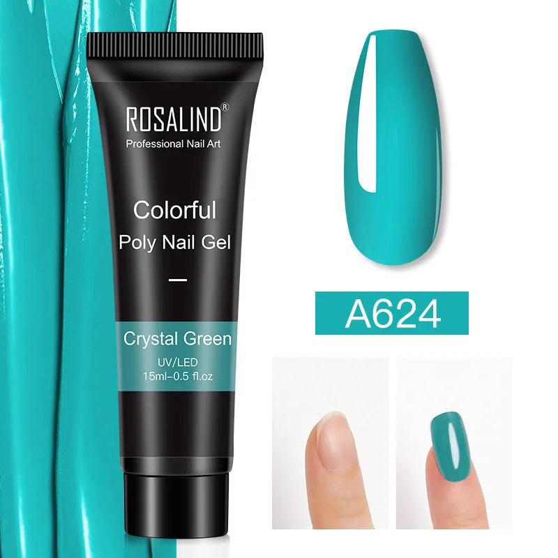 ROSALIND Glitter Poly Gel Nail Extension – 15ml