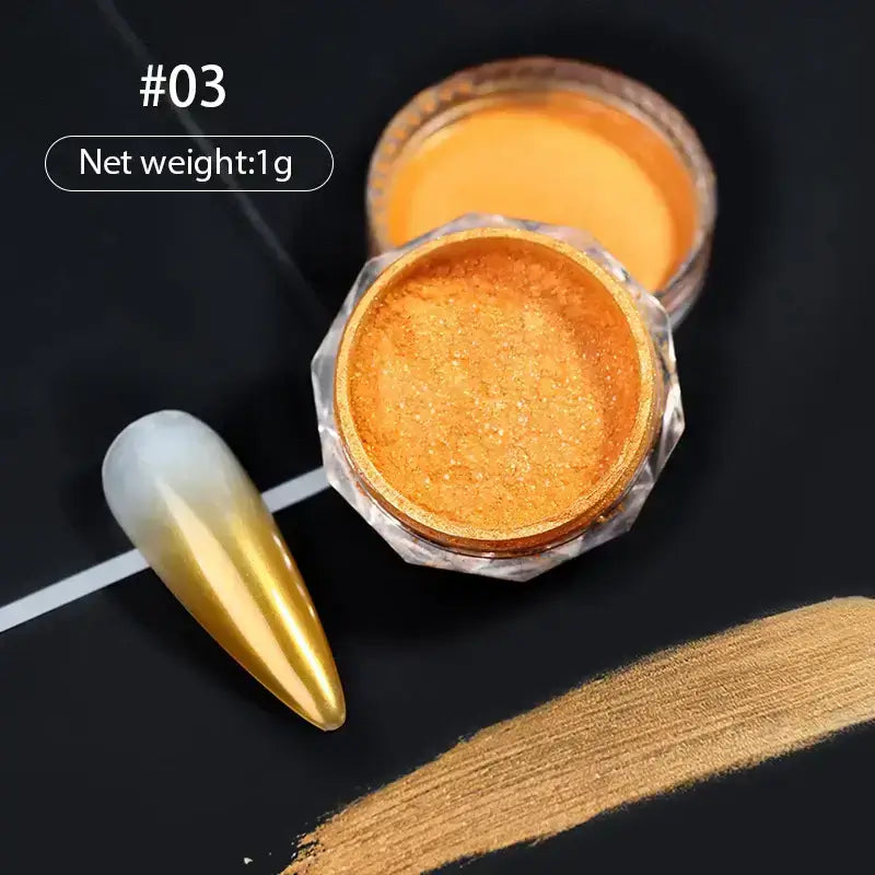 Nail Mirror Glitter Powder Metallic