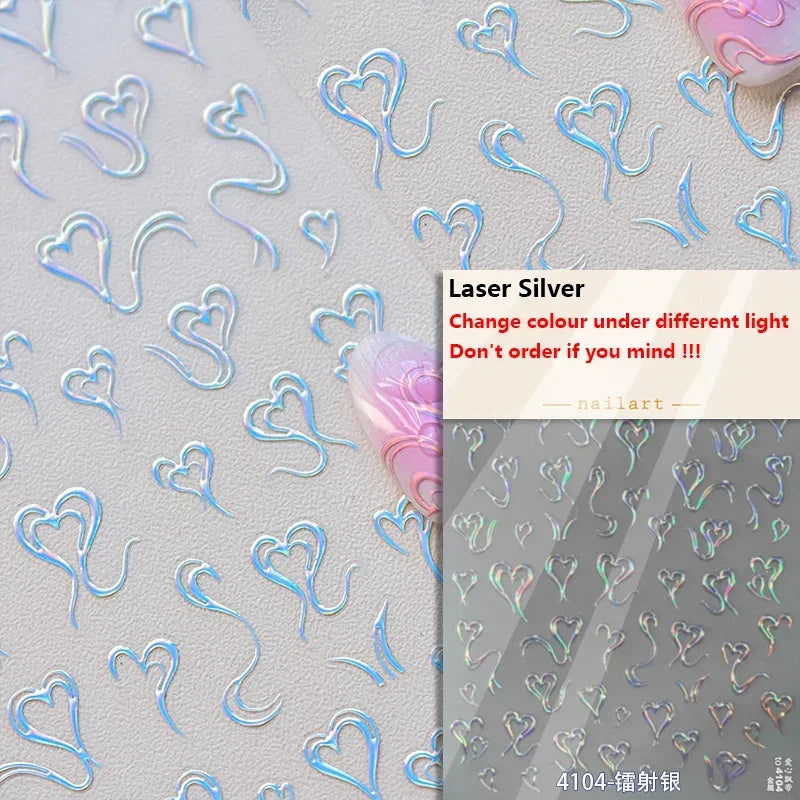 Elegant French Ice Crystal Jelly Nail Stickers