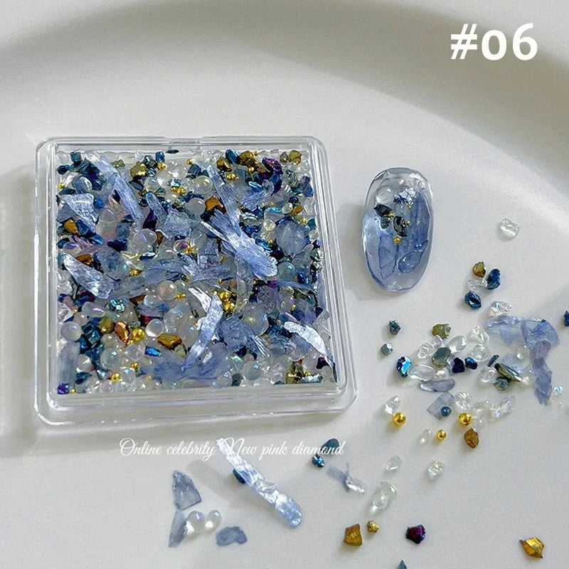 Abalone Shell Nail Slices – Ultra Thin 3D Flakes