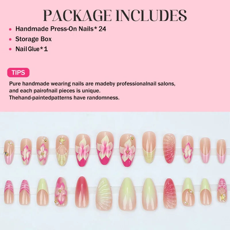 Long Almond Nails – Elegant Press On Nails