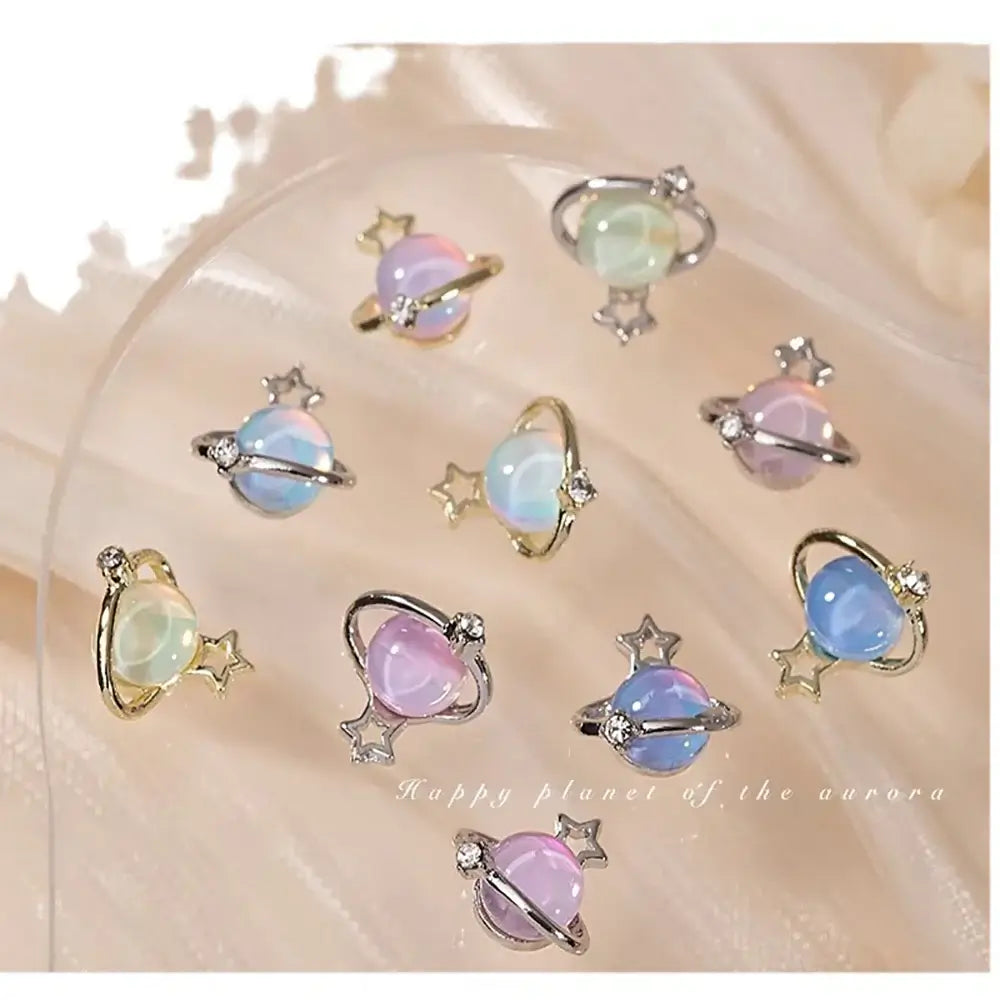 Aurora Planet Nail Art Accessories 20PCS - 3D Rhinestones
