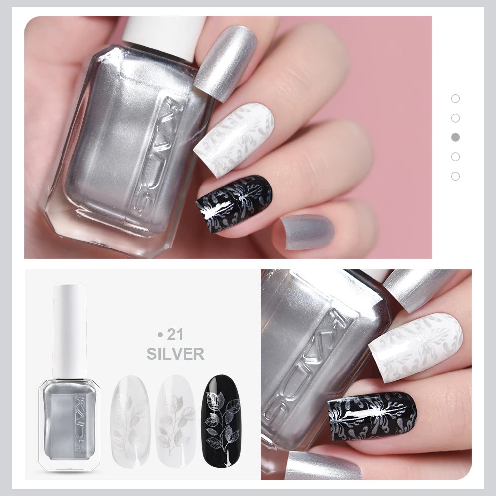 Nail Stamping Polish – Gold, Silver & Color Varnishes