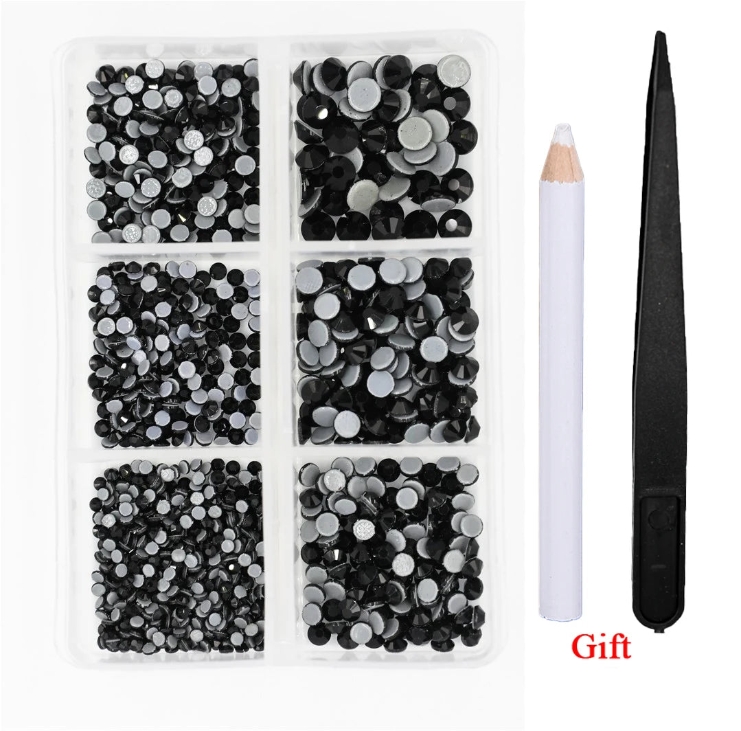 Opal Glass Crystal Rhinestones – 3D Nail Art Set