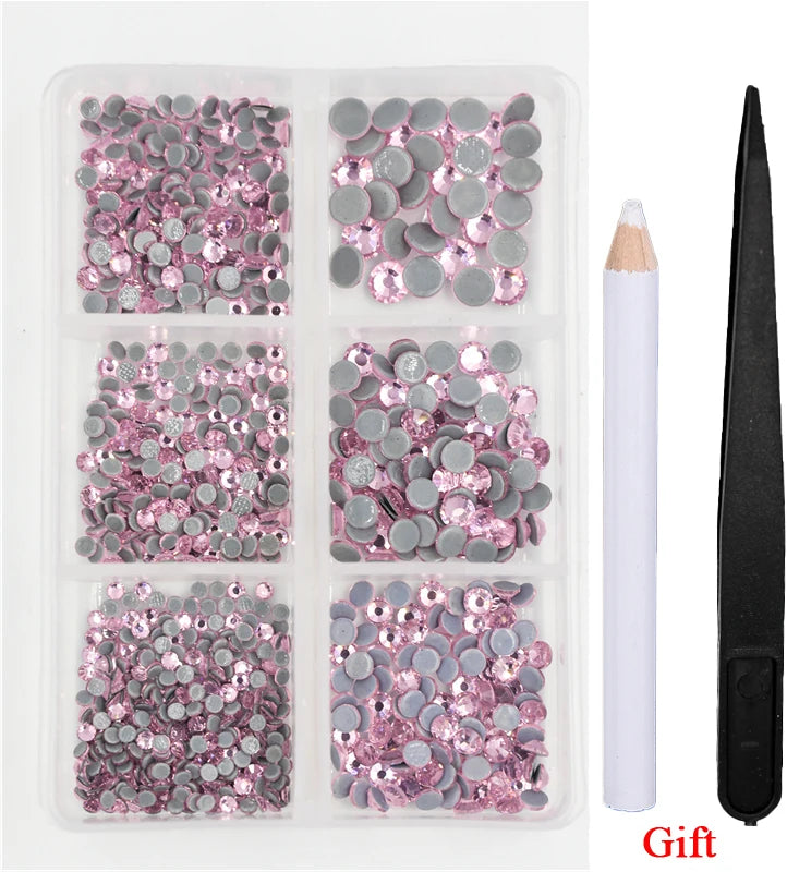 Opal Glass Crystal Rhinestones – 3D Nail Art Set