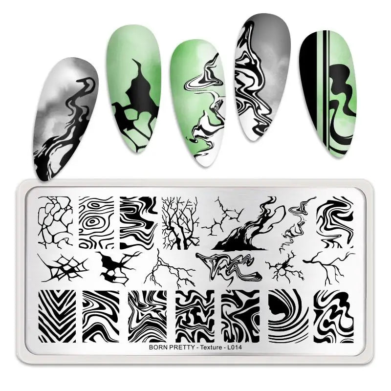 BORN PRETTY Nail Stamping Plates – Butterfly, Lace, Floral