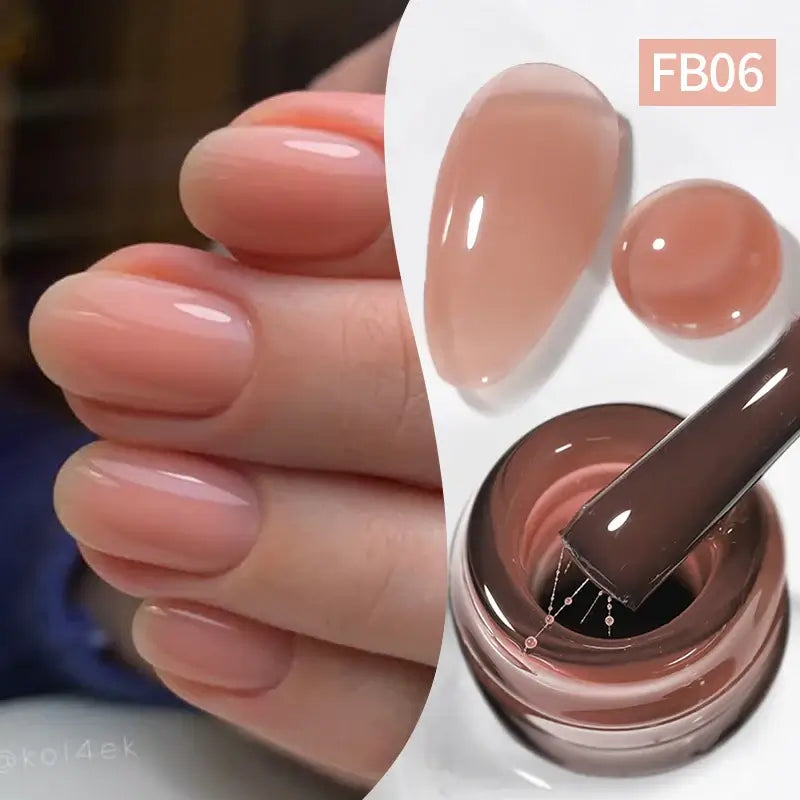 BORN PRETTY 10ml Clear Gel Nail Polish – Watercolor Marble Nail Art