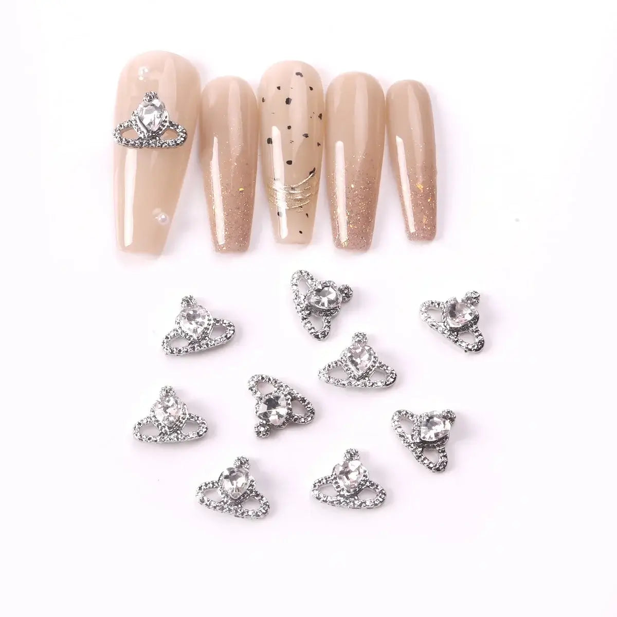 Punk Ox Nose Nail Charms – Manicure Stud Rings