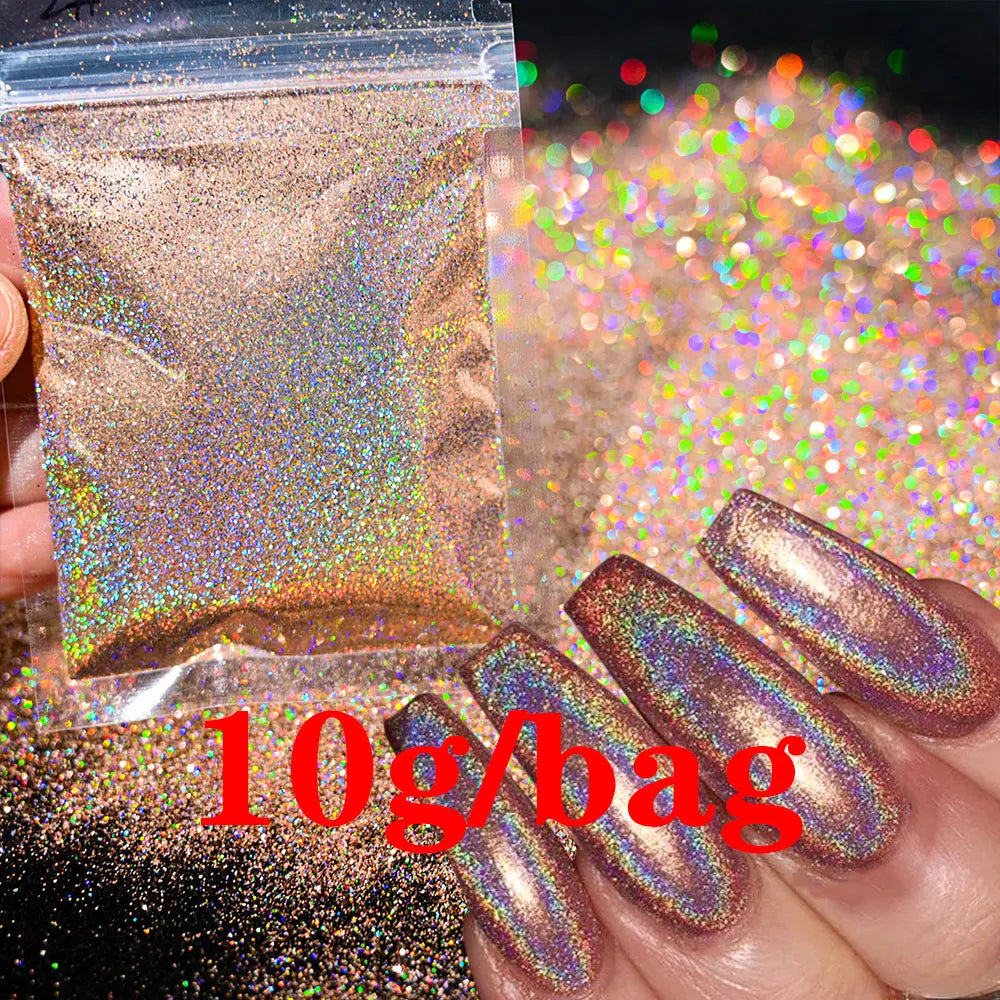 Glow in the Dark - Holographic Sugar Nail Powder 10g