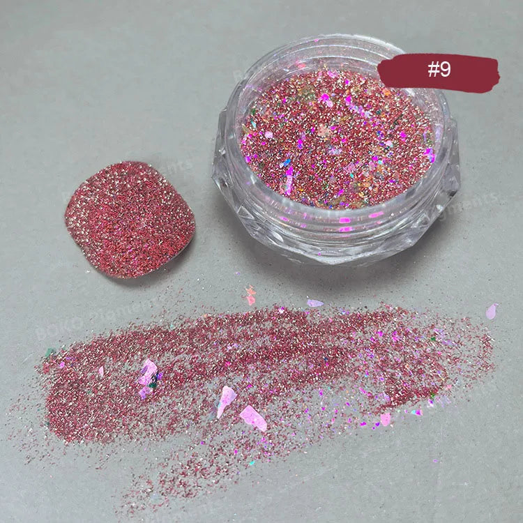 1 Box Aurora Glitter Opal Flakes – Iridescent Sequins Nail Art Powder for Mermaid Nails