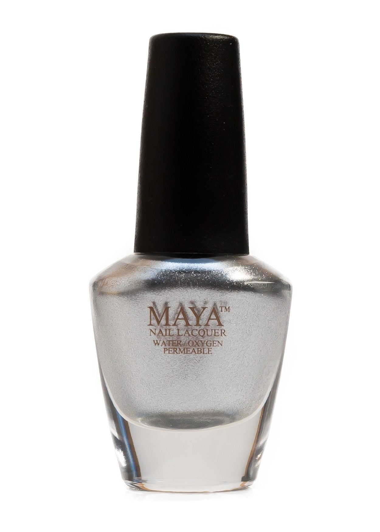 Silver Lining - Silver Shimmer Halal Nail Polish - Maya
