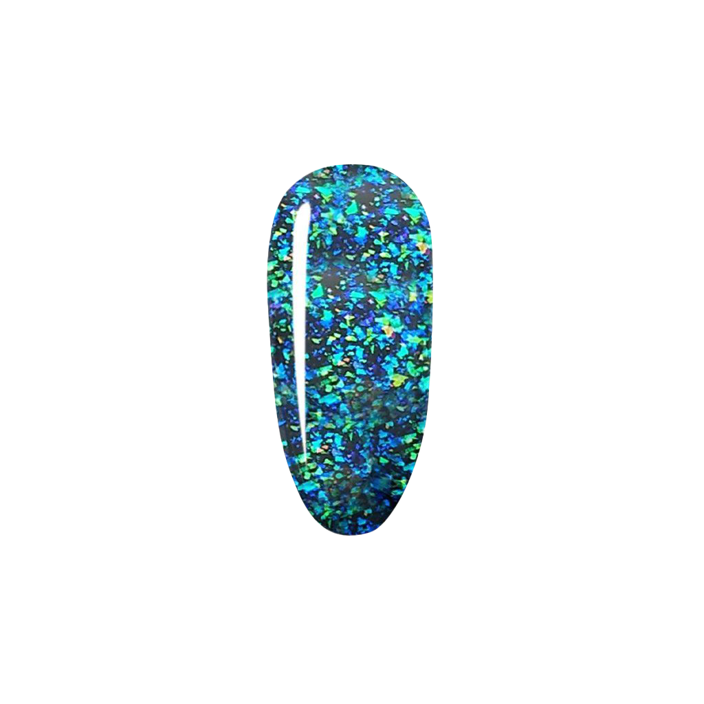 MADAM GLAM - Under pressure - BLUE GLITTER GEL NAIL POLISH