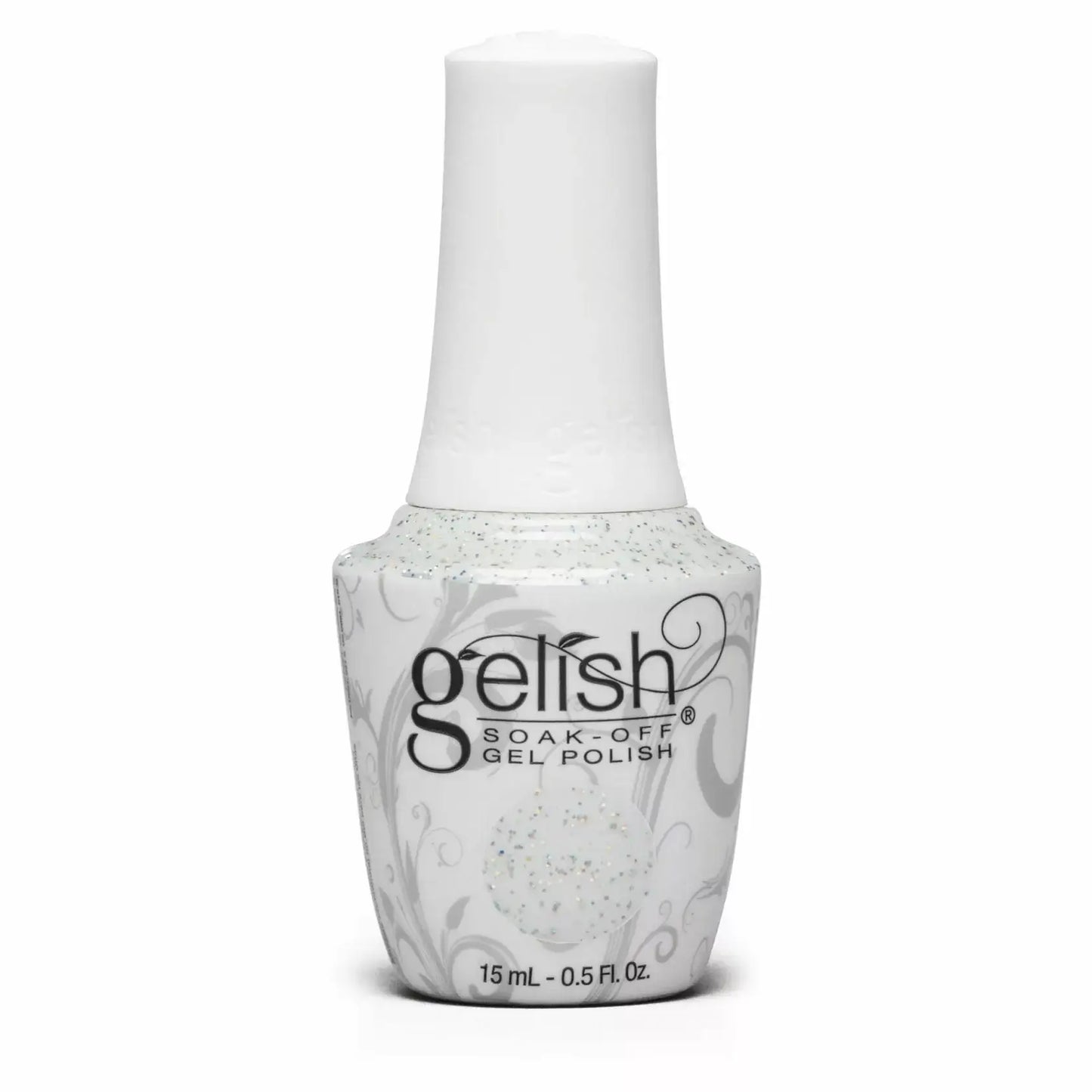 Silver glitter gel nail polish by Gelish Water Field