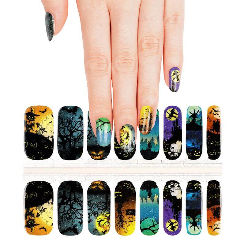 Spooky Halloween - Gel Nail Wraps