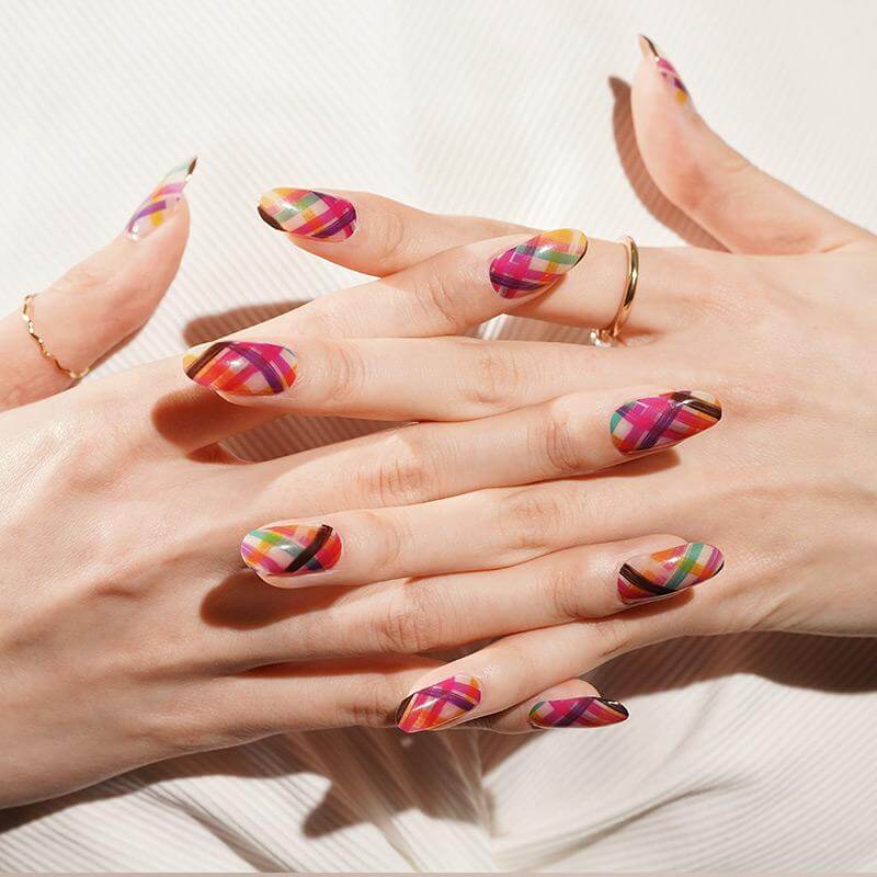 Multi Color Ribbons - Gel Nail Wraps