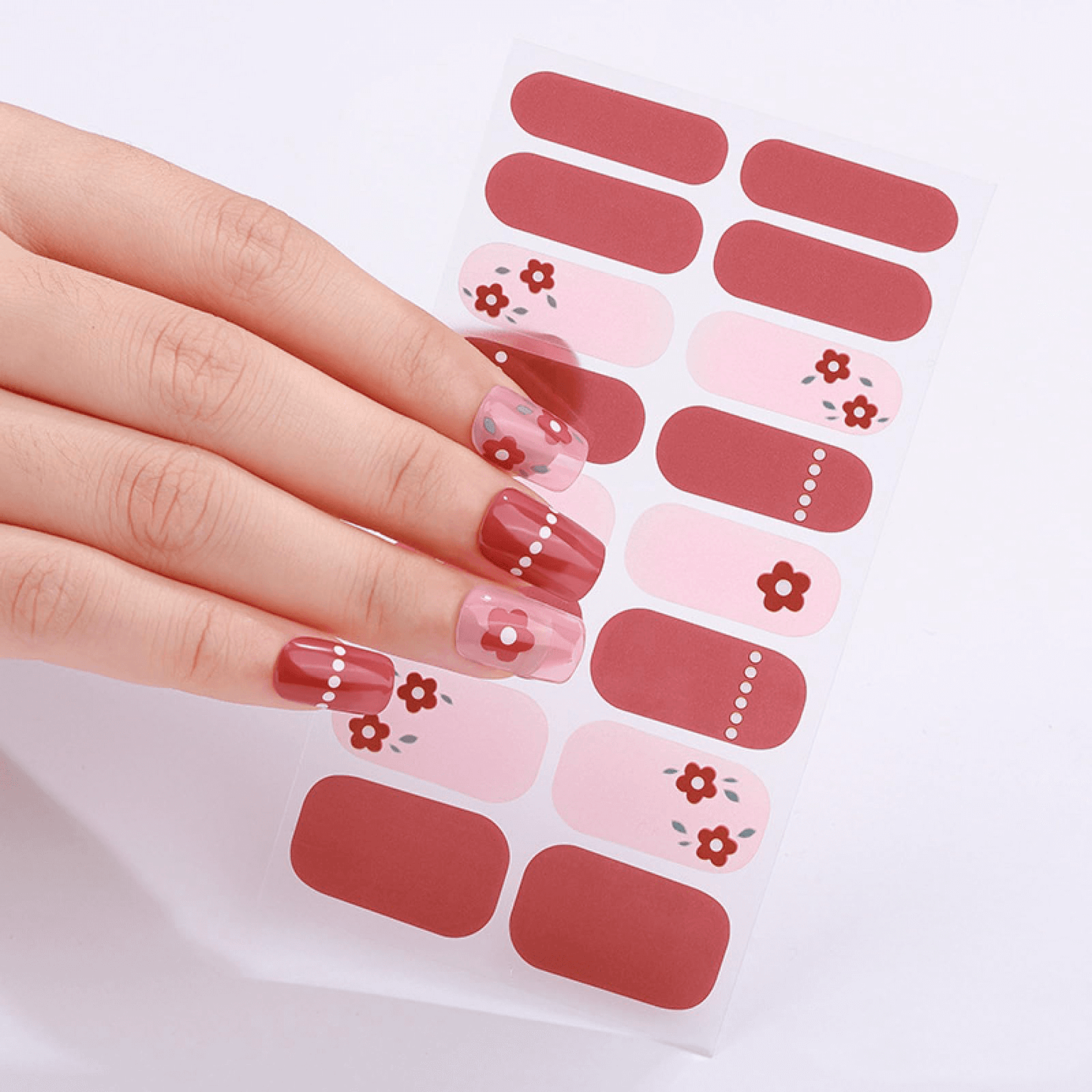 Red Daisy - Gel Nail Wraps