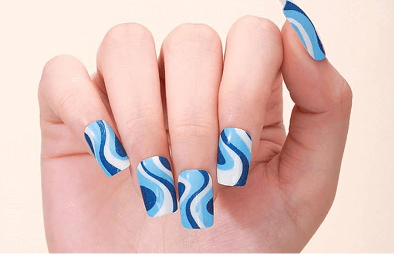 Blue Jazz - Gel Nail Wraps