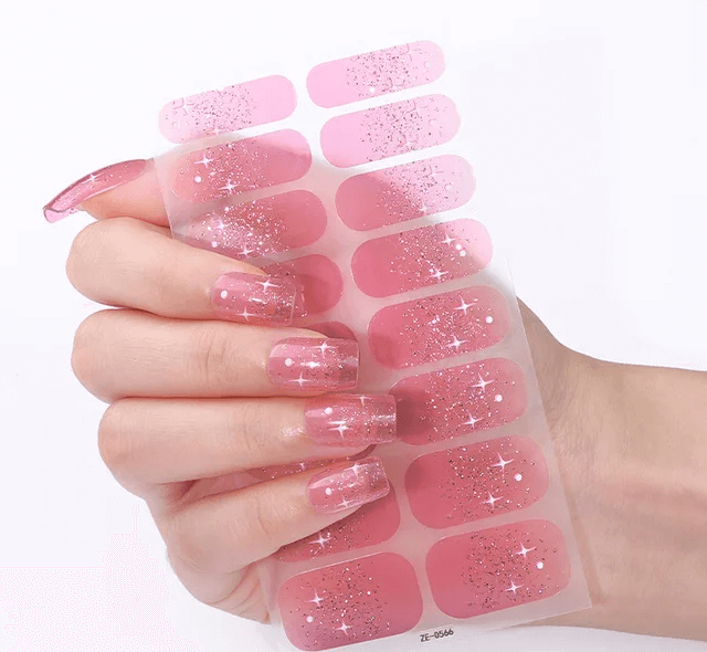 Cotton Candy Stars - Gel Nail Wraps