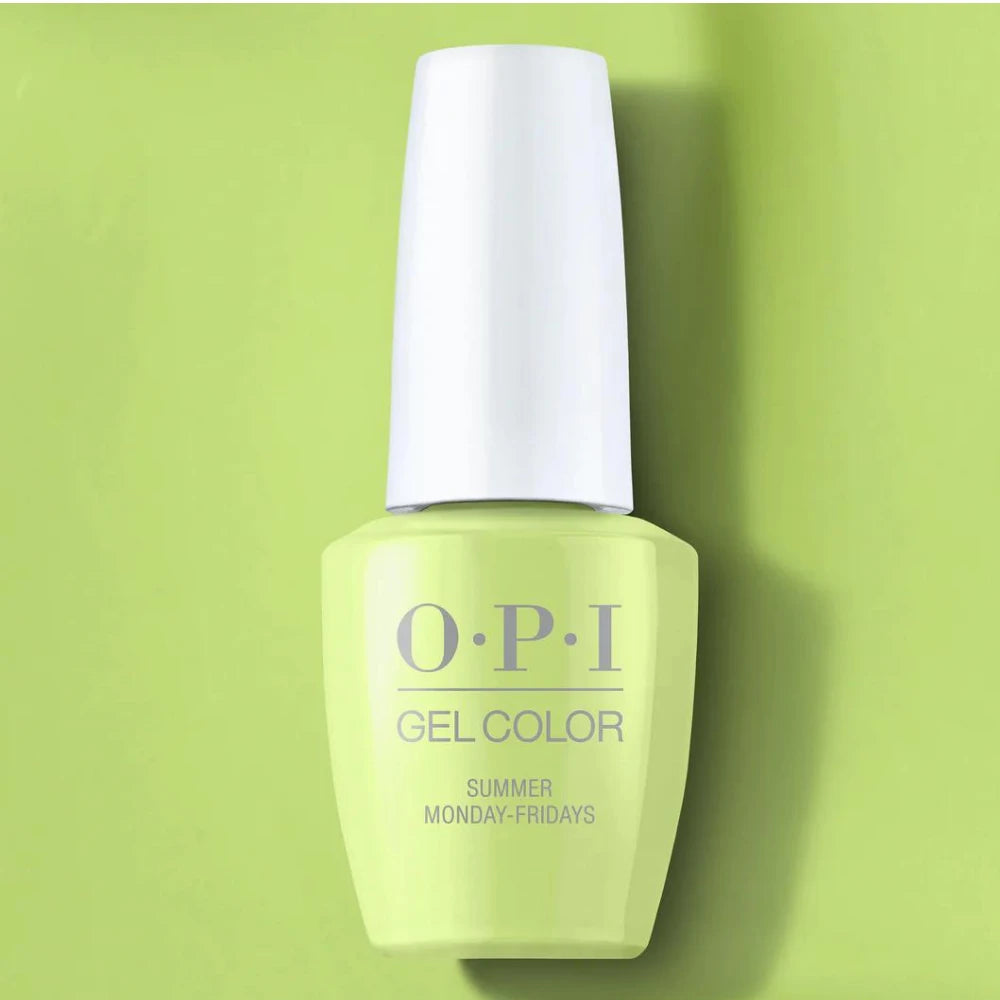 OPI GelColor - Summer Monday-Fridays 💛💚 Lime Green Nail Polish