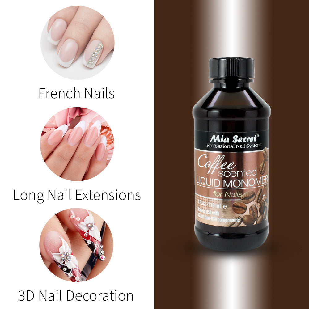 MIA SECRET Coffee Scented Liquid Monomer 8oz