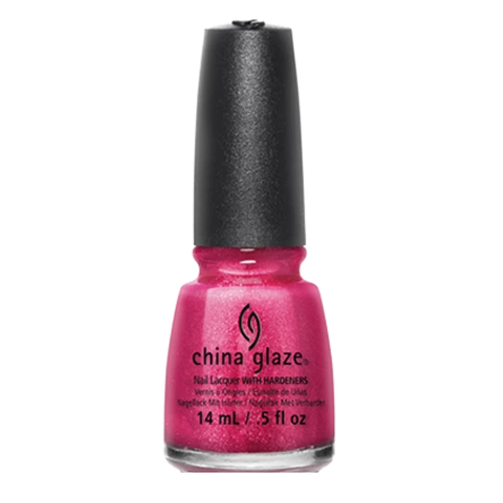 China Glaze - Strawberry Fields - Shimmering Neon Pink Nail Polish