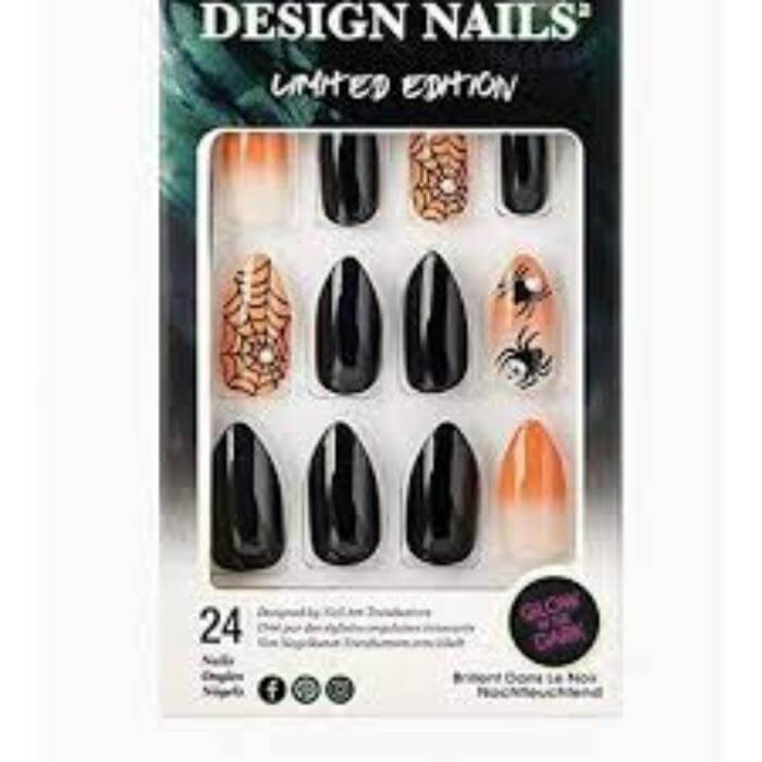 Pumpkin Halloween Press On Nails