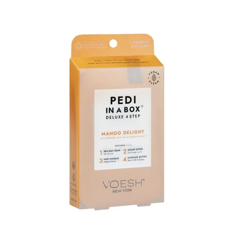 Voesh New York Deluxe 4 Step - Pedicure Kit - Mango Delight