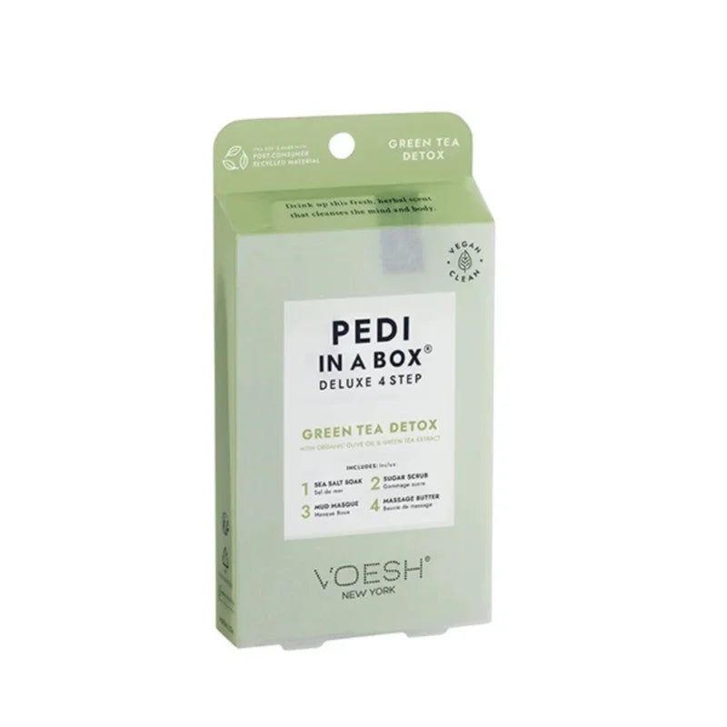 Voesh New York Deluxe 4 Step - Pedicure Kit - Green Tea Detox