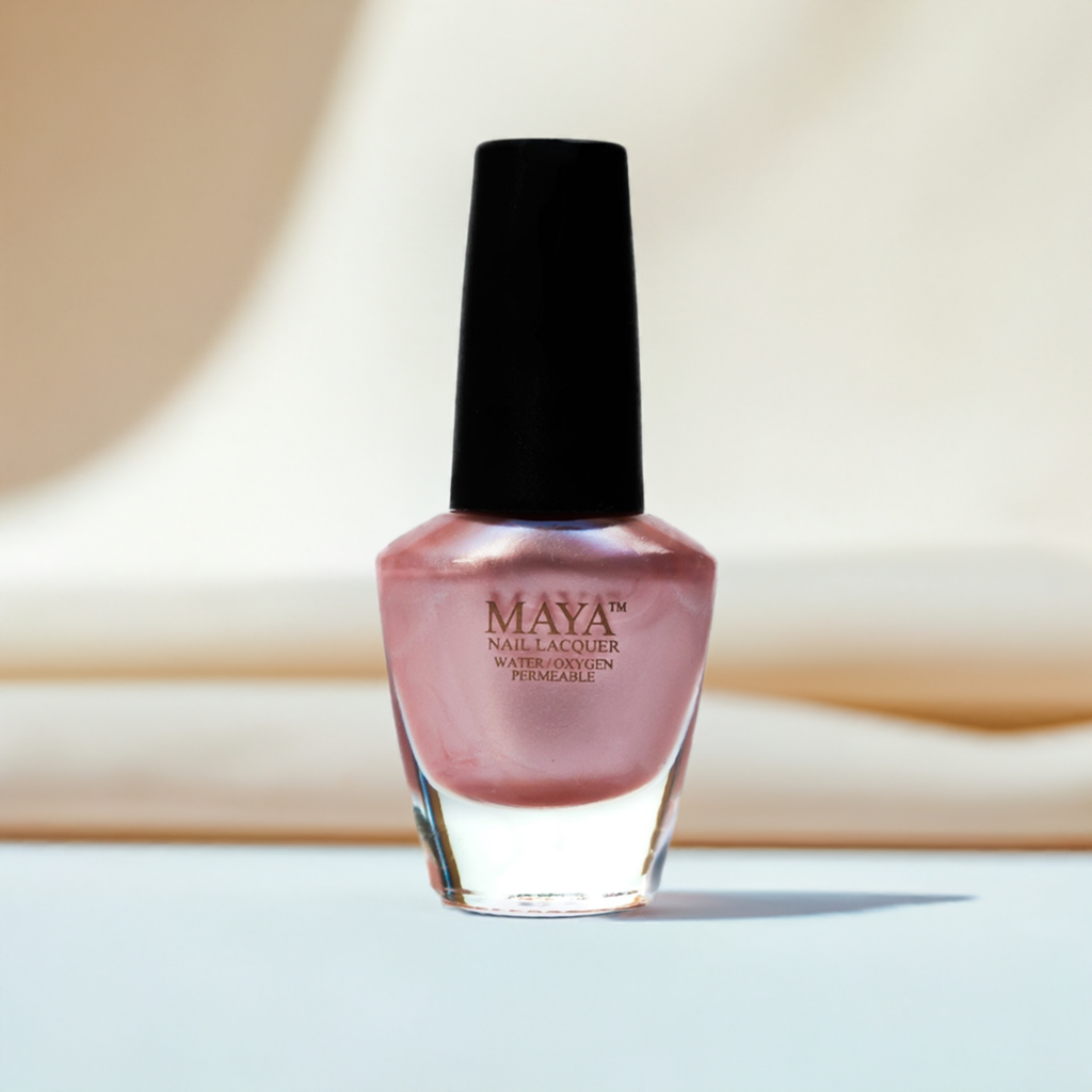 Petallic Tea Pink - Pink Halal Nail Polish - Maya