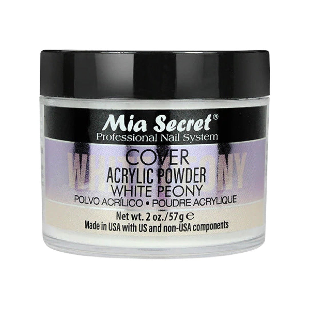 MIA SECRET Cover White Peony Acrylic Powder 2oz