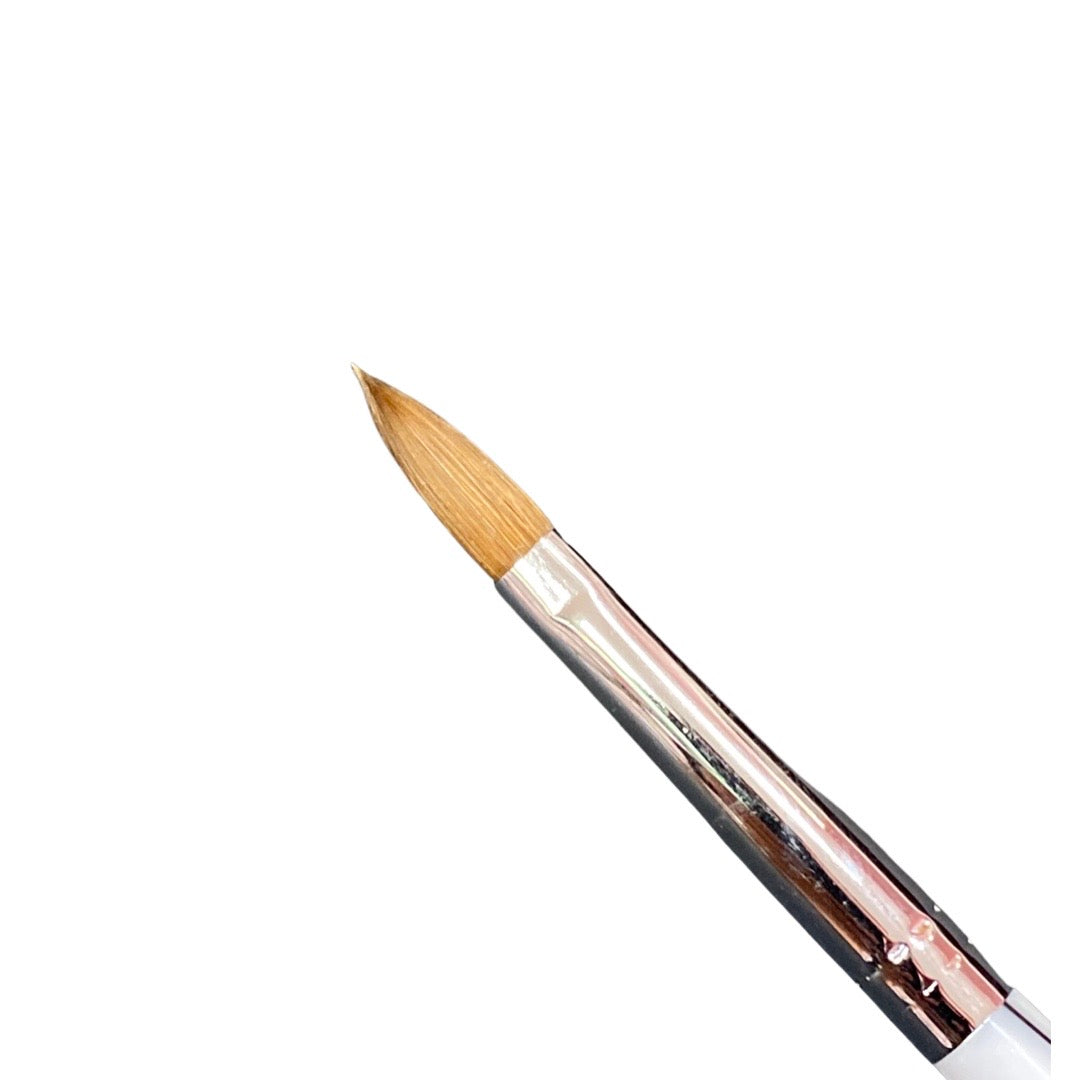 Crimped Marble Brush # 8 - 100% Kolinsky