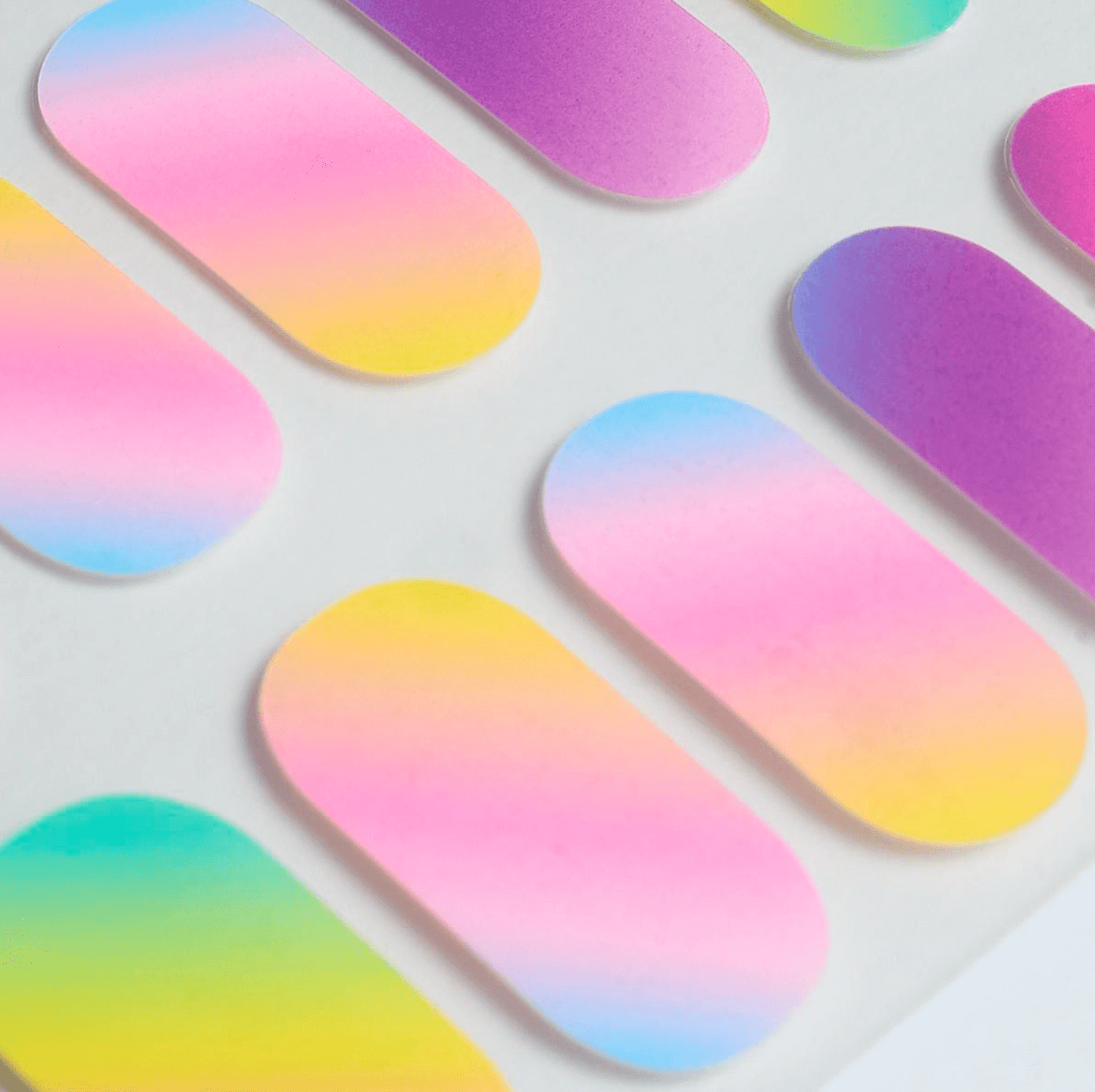 Rainbow Pastel - Gel Nail Wraps