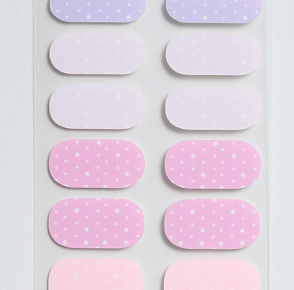Pinks and Blues - Gel Nail Wraps