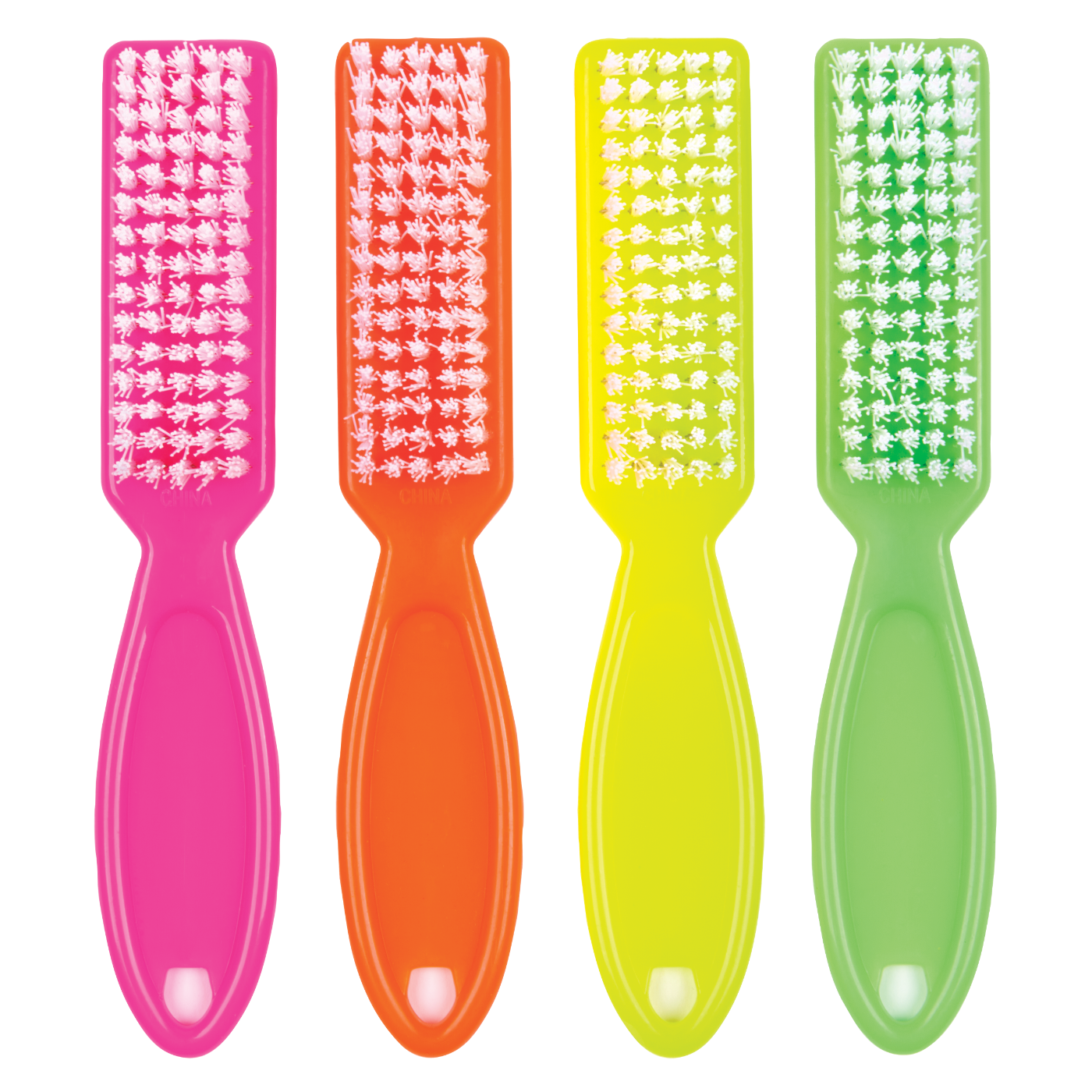 Neon Nail Brushes - 24 Pack