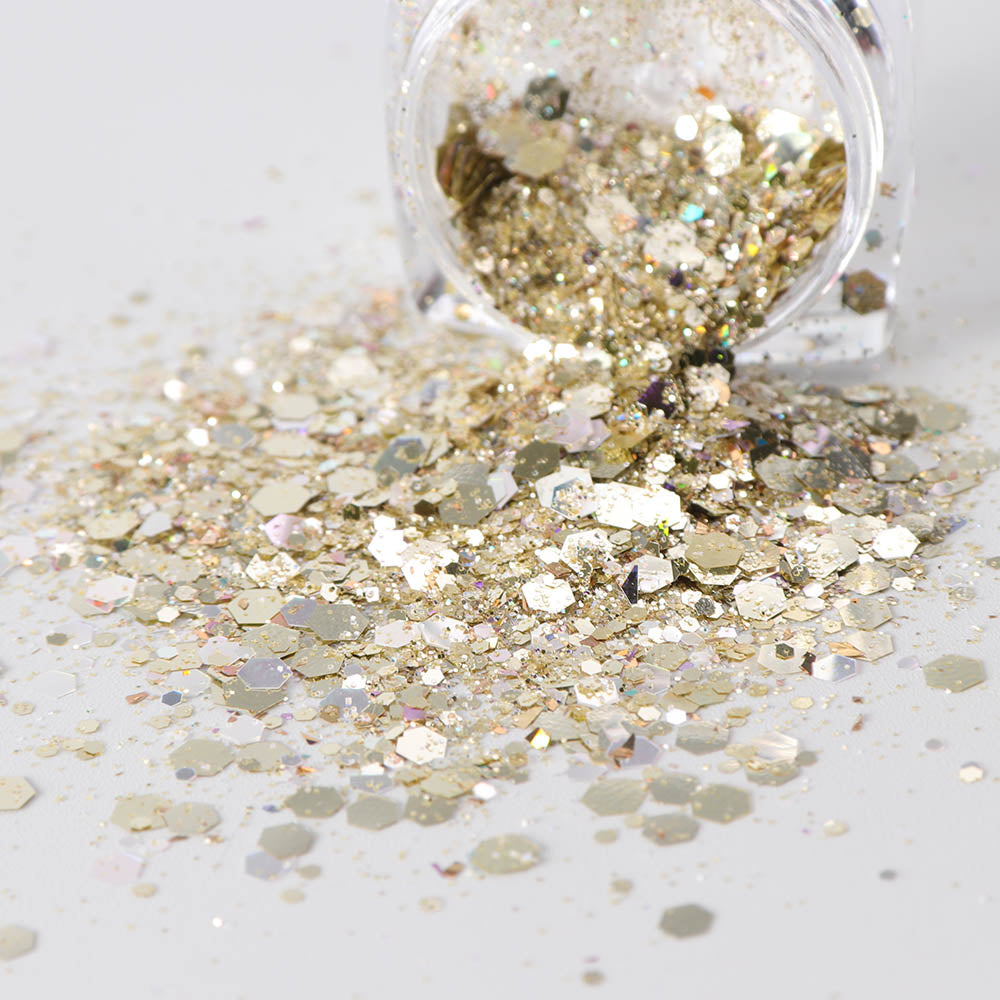 1 Box Mermaid Nail Glitter Flakes – 3D Sparkly Nail Art Decoration