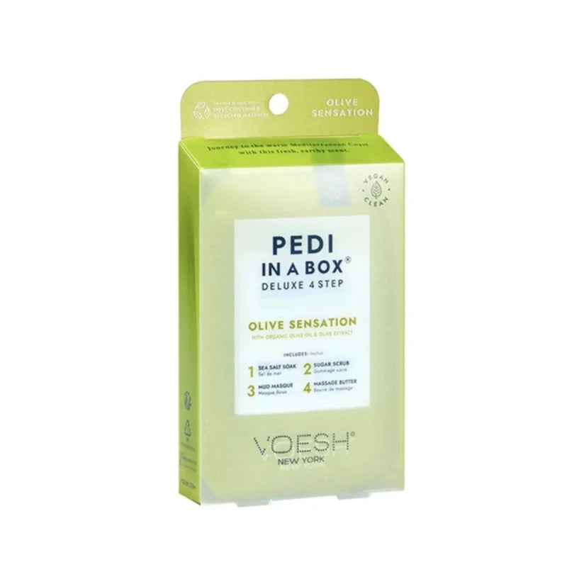 Voesh New York Deluxe 4 Step - Pedicure Kit - Olive Sensation 