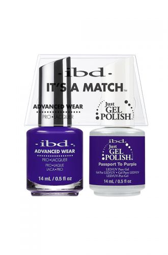 IBD It’s A Match Gel & Lacquer Combo – Passport to Purple
