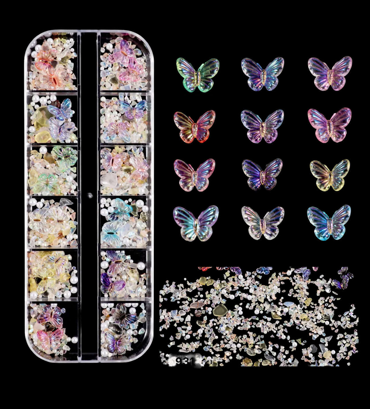 3D Butterfly Charms for Nails