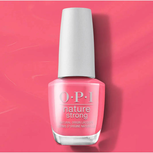 OPI Nature Strong - Big Bloom Energy (0.5 oz) 🩷❤️ Vibrant Coral Pink Nail Polish