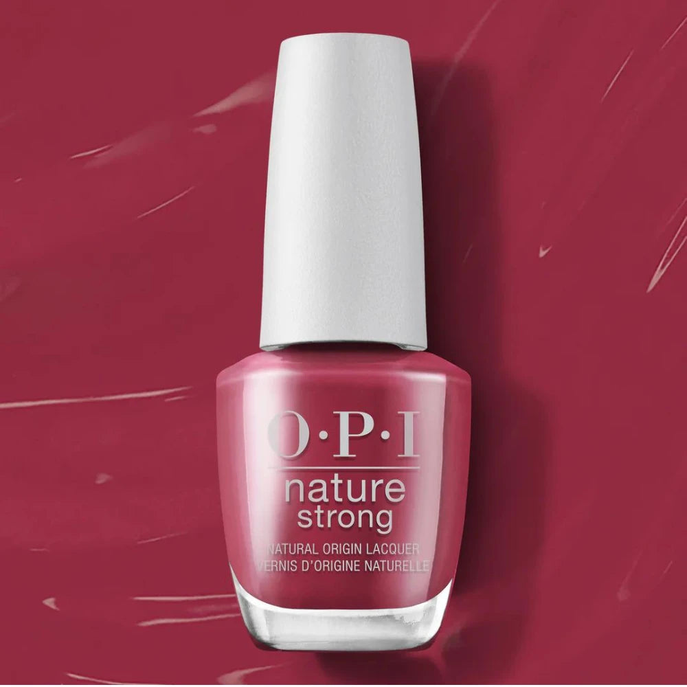 OPI Nature Strong - Give a Garnet (0.5 oz) ❤️ Bold Raddish-Red Nail Polish