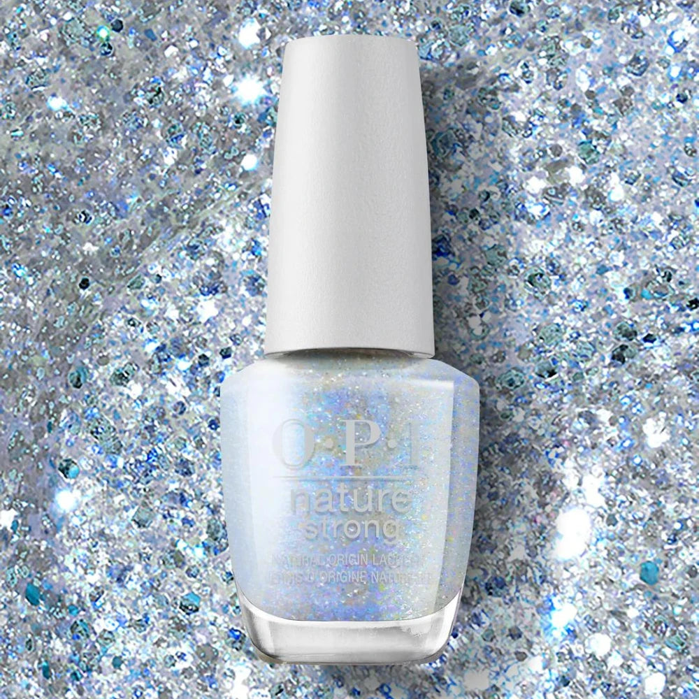 OPI Nature Strong - Eco For It (0.5 oz) - Dazzling Silver Glitter Nail Polish