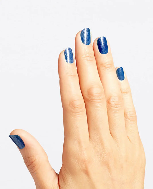 OPI Nail Polish - I’m the Wonderfullest (0.5 oz) ✨💙 Blue Shimmer Nail Polish - Wicked Collection - Swatch