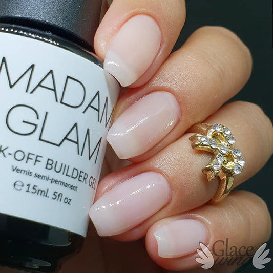 MADAM GLAM - Builder Sheer Pink - LIGHT PINK GEL NAIL POLISH