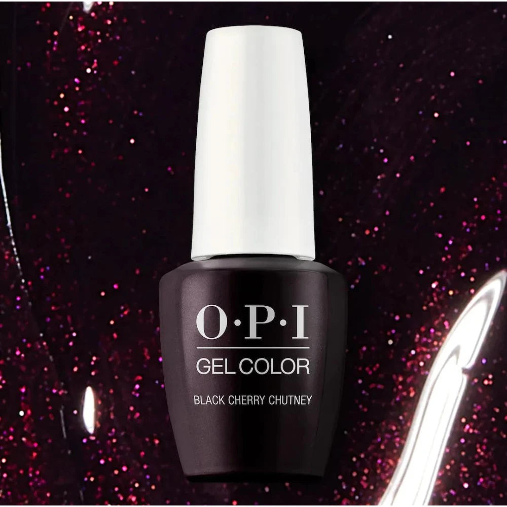 OPI GelColor - Black Cherry Chutney ❤️🖤 Shimmering Burgundy Nail Polish