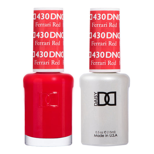 DND Polish -  Ferarri Red #430 - DND Gel & Lacquer Duo
