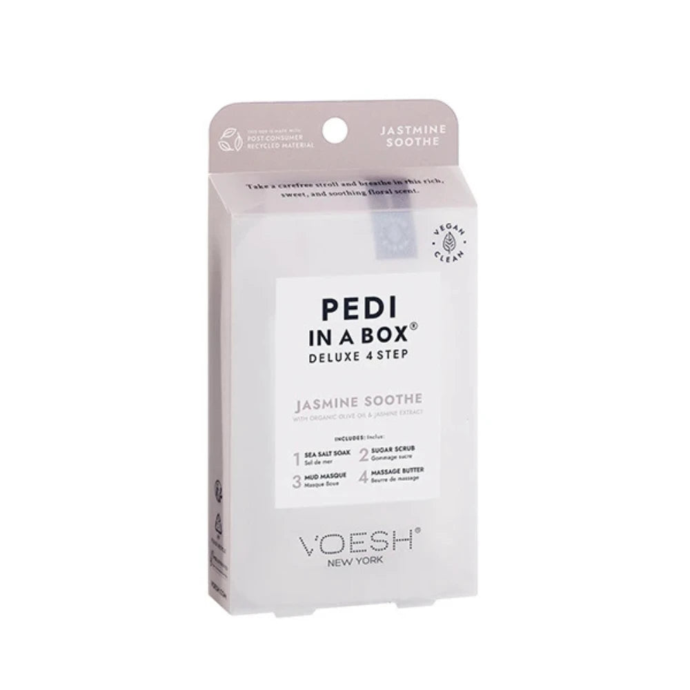Voesh New York Deluxe 4 Step - Pedicure Kit - Jasmine Soothe 