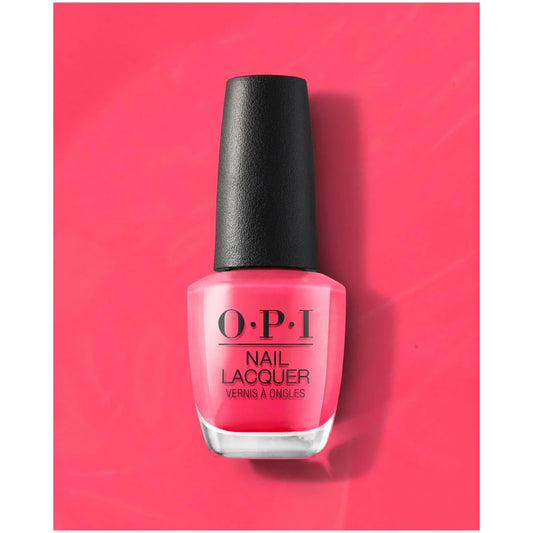 OPI Nail Polish - Strawberry Margarita - Vibrant Neon Pink Nail Polish