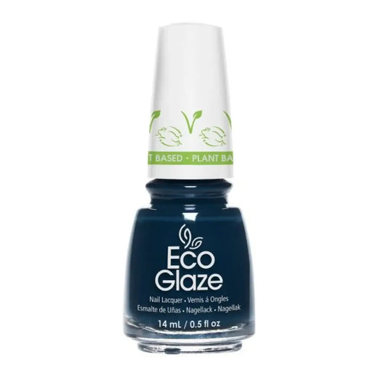 China Glaze Eco Glaze - Cool Petals 💙🌿 Dark Dusky Blue Nail Polish