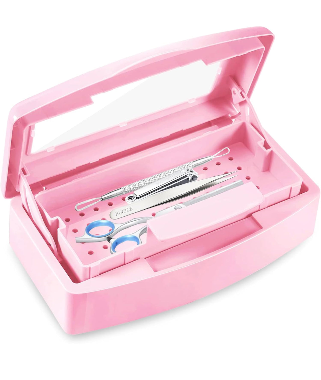 Plastic Sterilizing Tray - Box  Pink
