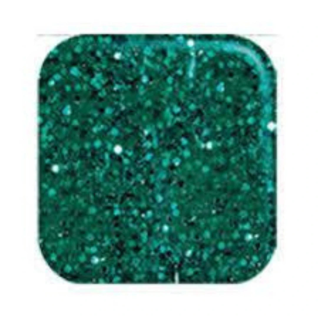 ProDip Acrylic Powder - Enchanting Emerald - Green Glitter Nail Color
